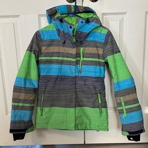 Roxy Multicolor Hooded Ski Jacket